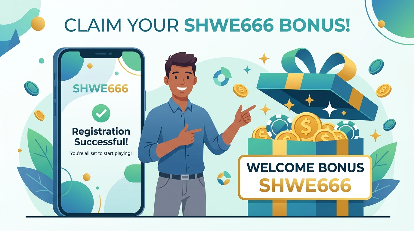 Shwe666 တွင် မှတ်ပုံတင်ပြီး စတင်ကစားနည်း