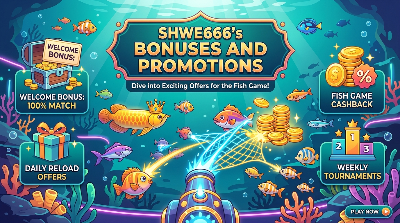 Shwe666 fish game ဘောနပ်စ်များနှင့် ပရိုမိုးရှင်းများ