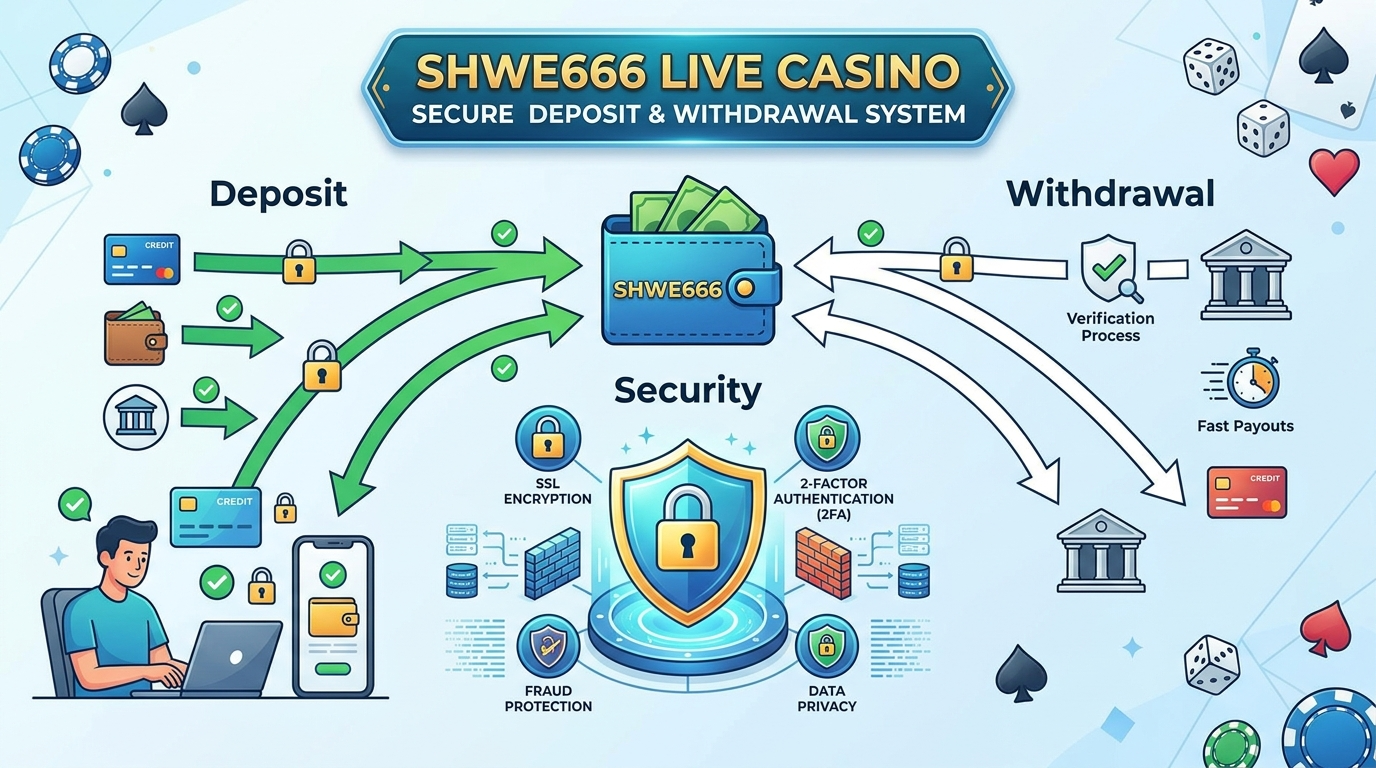ရရှိနိုင်သော shwe666 live casino ဂိမ်းအမျိုးအစားများ