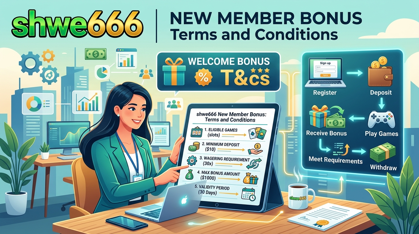 shwe666 new member bonus စည်းကမ်းသတ်မှတ်ချက်များ